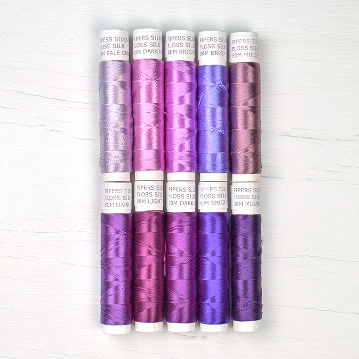 Pipers Silks Thread Pack - Heather