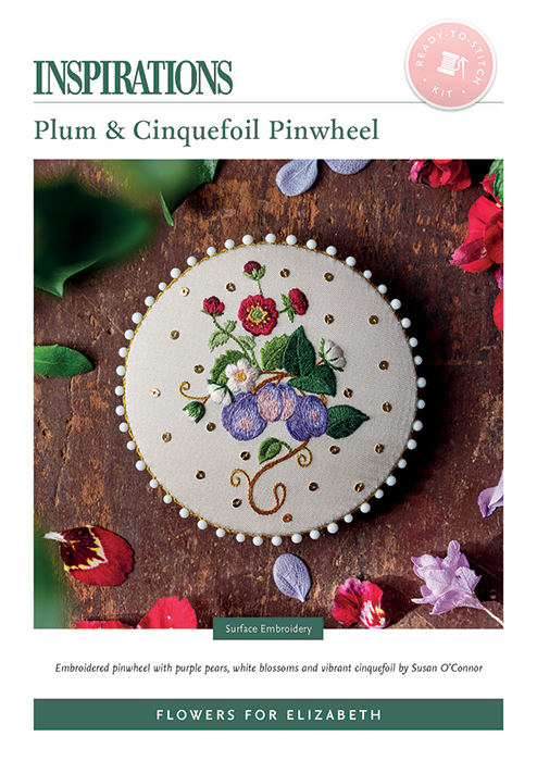 Plum and Cinquefoil Pinwheel - FFE Kit