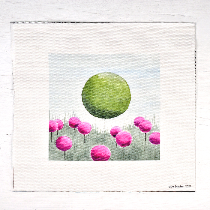 Jo Butcher Printed Fabric - Alliums & Topiary