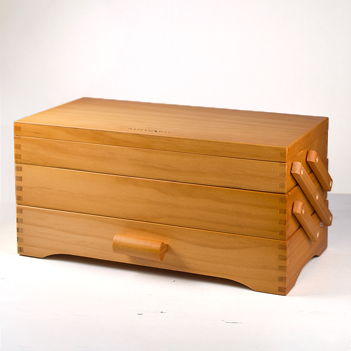 Wooden Cantilever Craft Box