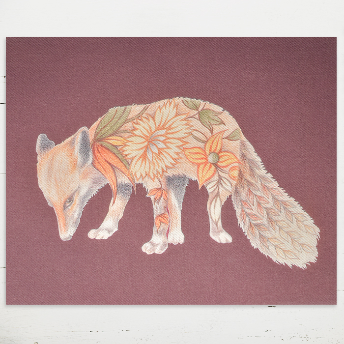 Printed Fabric Panel - Fairhurst Fox